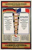 W.J. Kalff, Semaine de Reconciliation Franzoesisch-Deutsche Versoehnungs-Woche Utrecht, 1922, poster