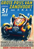 Grote Prijs van Zandvoort der K.N.A.C. by Wim v. Nieuwenhoven Jr., 1949, poster, sold Feb 2022