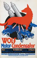 Wilhelm Morano, Wolf Motor-Condensator Mannheim, poster