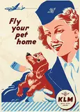 Palo, KLM Fly your pet home, poster, silkscreen