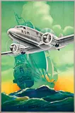 Arjen Galema, KLM The Flying Dutchman (DC-3 Dakota), 1934, poster