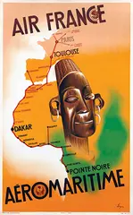 Gerard Alexandre, Air France Aéromaritime Paris-Pointe Noire, poster