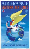 Plaquet, Air France Eastern Air Lines, 1950, poster
