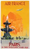 Vincent Guerra, Air France Paris is two thousand years old, 1951, poster