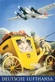 Max Ullmann, Deutsche Lufthansa (D-DLAG Junkers JU 5), 1937, poster