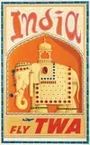 David F. Klein, Fly TWA India, poster