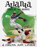 Fred(ric) Sweney, Delta Air Lines Atlanta Home of the Braves, poster