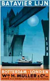 Emmanuel Louis Joseph Gaillard, Batavier Lijn Rotterdam-Londen Wm H. Müller & Co. n.v., poster