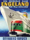 Kees van der Laan, Engeland per Mij. "Zeeland" Den Haag H.S.-Harwich, 1939, poster