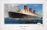 William McDowell, Cunard White Star Line Queen Mary, poster