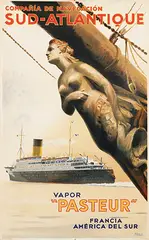 Albert V.E. Brenet, Compañía de Navegación Sud-Atlantique Vapor Pasteur, poster