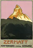 Emil Cardinaux, Zermatt Matterhorn Schweiz, 1908, poster