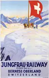 Emil Cardinaux, Jungfrau-Railway Bernese Oberland Switzerland, 1928, poster