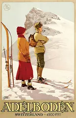 Carlo Pellegrini, Adelboden Switzerland 4500 feet, 1910, poster