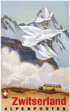 Hans B. Wieland, Zwitserland Alpenposten, 1935, poster