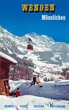 A. Baumann, Wengen Männlichen Schweiz, 1958, poster