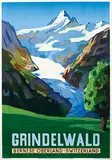 Hans Jegerlehner, Grindelwald Bernese Oberland, 1930, poster