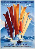 Otto Ottler, Deutsche Alpine Skimeisterschaft Rottach-Egern 1950, 1949, poster