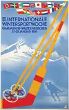 Edwin H. Henel, III. International Wintersportwoche Garmisch-Partenkirchen, 1939, poster