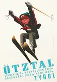 Arthur Zelger, Ötztal Sölden Obergurgl Vent Tyrol, 1946, poster
