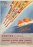 Heinrich C. Berann, Winter Olympic Games 1956 Cortina vi offre la villeggiatura gratuita! (Cortina offers you free vacation!), poster