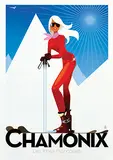 Richard Zielenkiewicz, Chamonix Les Alpes Françaises, 2012, poster