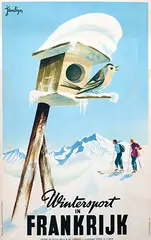 Jean Léger, Wintersport in Frankrijk, poster