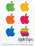 Apple Expo Port de Versailles by Rob Janoff & Steve P. Jobs, 1984, poster, sold Feb 2022