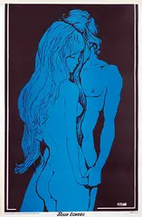 Ashe, Blue Lovers, 1970, poster