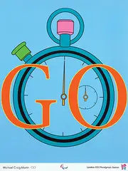 Michael Craig-Martin, London 2012 Paralympic Games, Go, 2012, poster