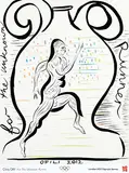 Chris Ofili, London 2012 Olympic Games, For the Unknown Runner, 2012, poster