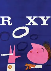 Theo Stradmann, Roxy (blue background), poster