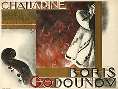Joop Sjollema, Wagner Vereeniging Amsterdam Chaliapine Boris Godounov, 1932, poster