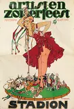 Piet van der Hem, Artisten Zomerfeest Stadion Amsterdam, 1915, poster