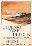 Ernst M. Eden, Gedenkt onze Helden ter Koopvaardij en Visscherij., 1918, poster