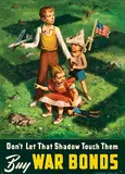 Lawrence Beall Smith, Don't Let That Shadow Touch Them Buy War Bonds, 1942, poster