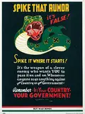 Otto Soglow, Spike that Rumor it's false! Spike it where it starts!, 1942, poster