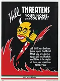 Otto Soglow, Hell threatens your home and country!, 1942, poster