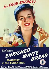 Lawrence N. Wilbur, for Food Energy! Use more Enriched White Bread, poster