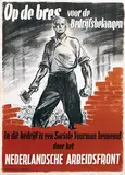 Cornelis Koekkoek, Nederlandsche Arbeidsfront Op de bres voor de Bedrijfsbelangen, 1942, poster