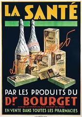 Jacomo Müller, La Santé (health) par les produits du Dr. Bourget, 1930, poster