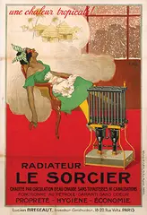 J. Hall, Radiateur Le Sorcier une chaleur tropicale!... (tropical heat!...), poster