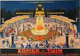 Charles Verschuuren Jr., Zomer-Tuin van het tentoonstellingsgebouw "Meta" Paleis voor Volksvlijt-Amsterdam, poster
