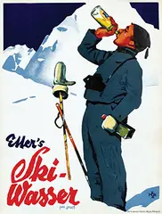 Hans Merz, Etter's Ski-Wasser, poster