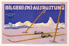 Carl Kunst, Bilgeri-Ski-Ausrustung-Bregenz, poster