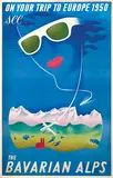 Eugene M. Cordier, The Bavarian Alps, 1950, poster
