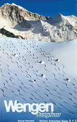Philipp Giegel, Wengen Jungfrau Berner Oberland Schweiz, 1992, poster
