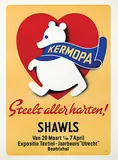 Advertising Agency Palm, Kermopa Shawls Steelt aller harten!, 1949, poster