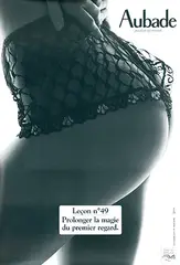 Hervé Lewis, Aubade Lingerie de femme Leçon no 49, poster