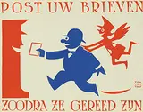 Anton van der Valk, Post uw brieven zoodra ze gereed zijn, 1938, poster
